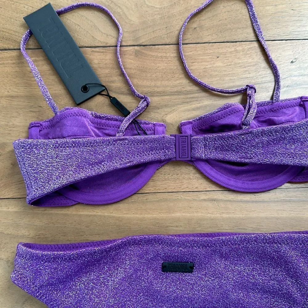 TRIANGL RHIAN VIOLET SPARKLE NO BAG NEW WITH TAGS 💜 - Picture 4 of 5